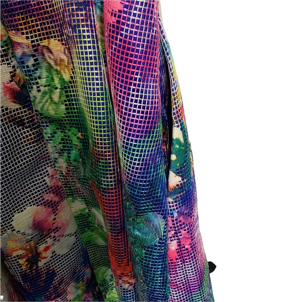 Aidan By Aidan Mattox Mesh Multi Color Floral Pri… - image 6